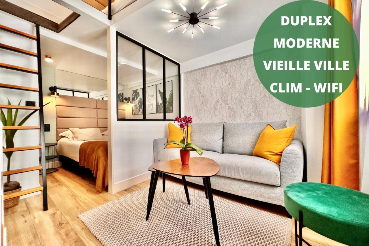 Duplex Le Gesu - Heart Of Old Town - Modern - Wifi - Clim Nice Exterior foto